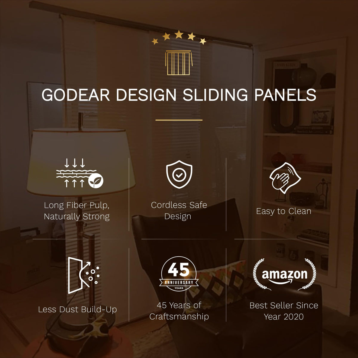Natural Woven Light Filtering Panel Track Blinds K57153
