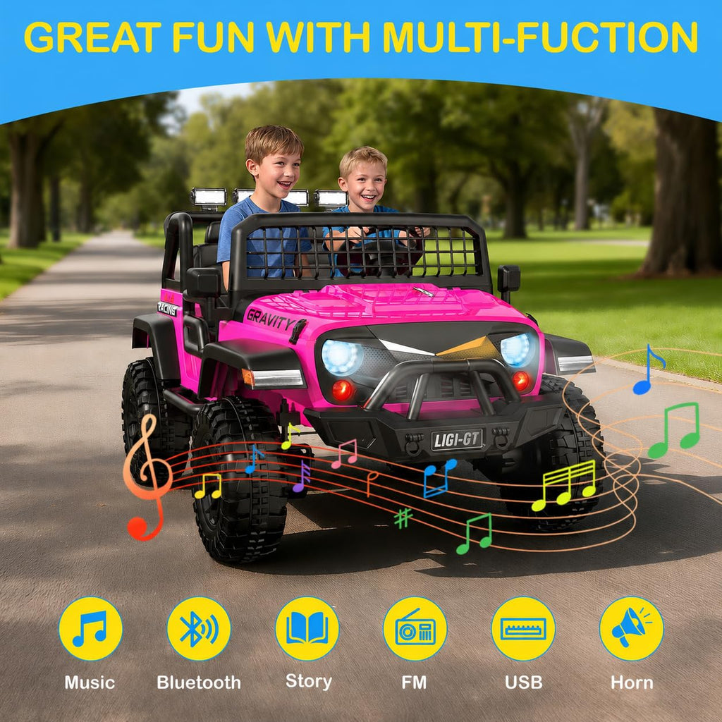 24V 2 Seater 4WD Ride On Car D975