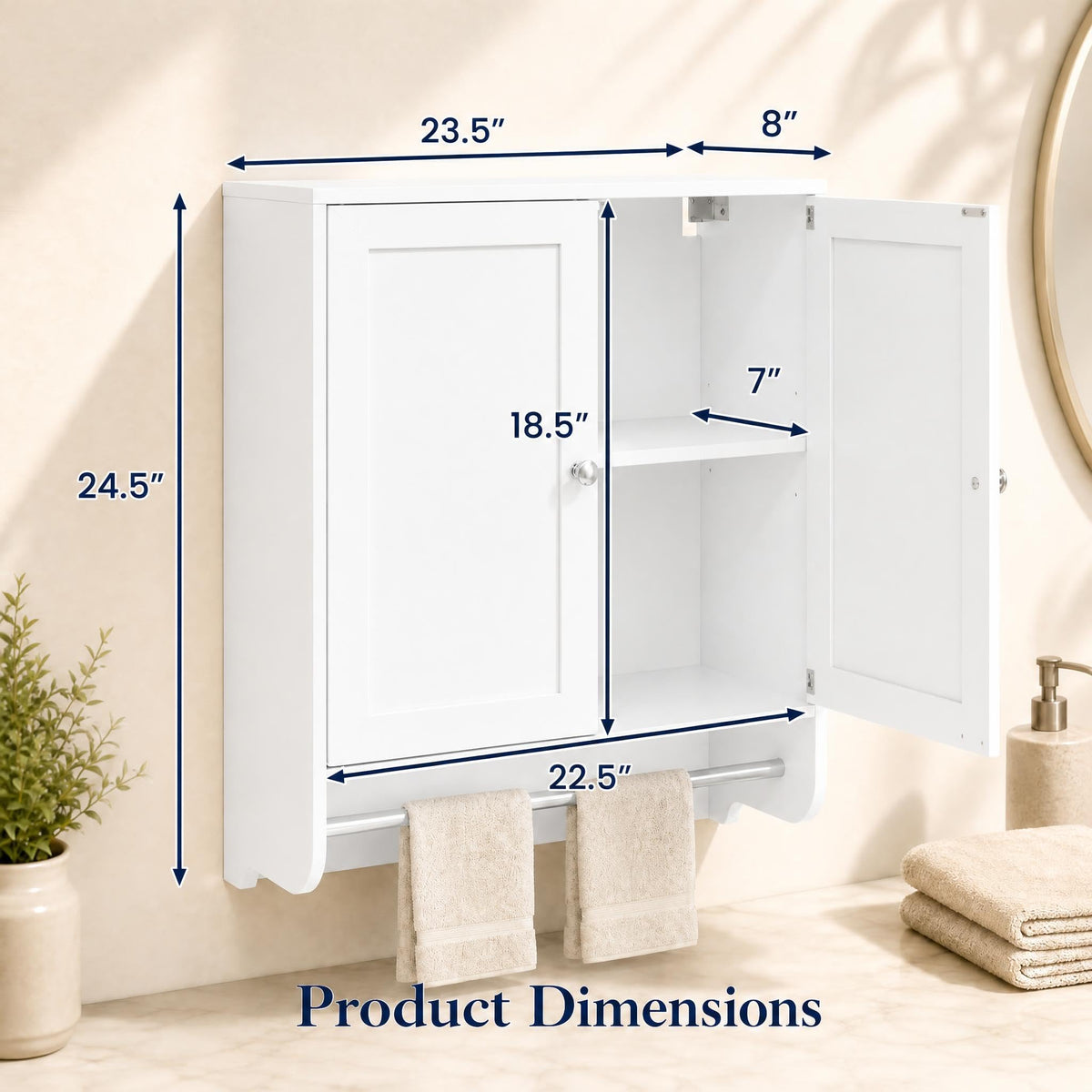 Wall Mounted Bathroom Cabinet D8703