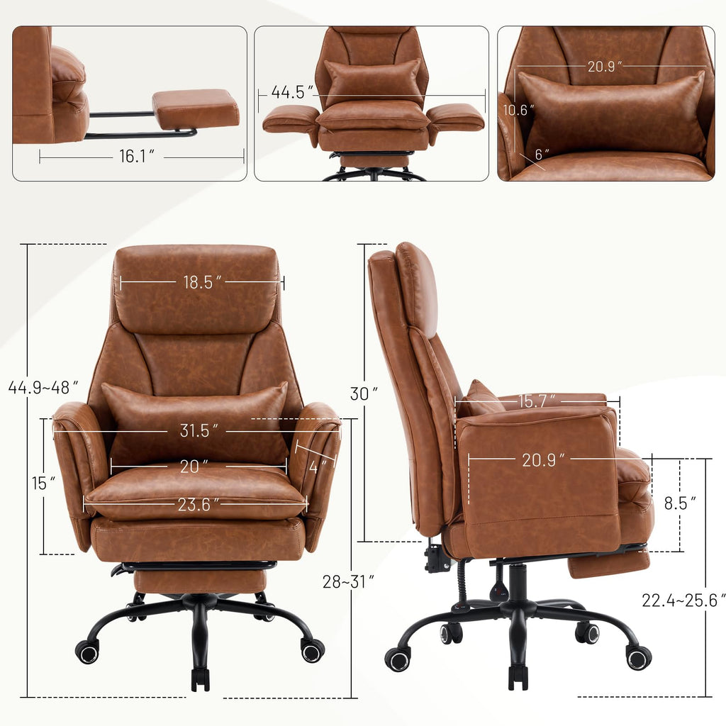 Big and Tall Ergonomic Office Chair with Footrest F172251