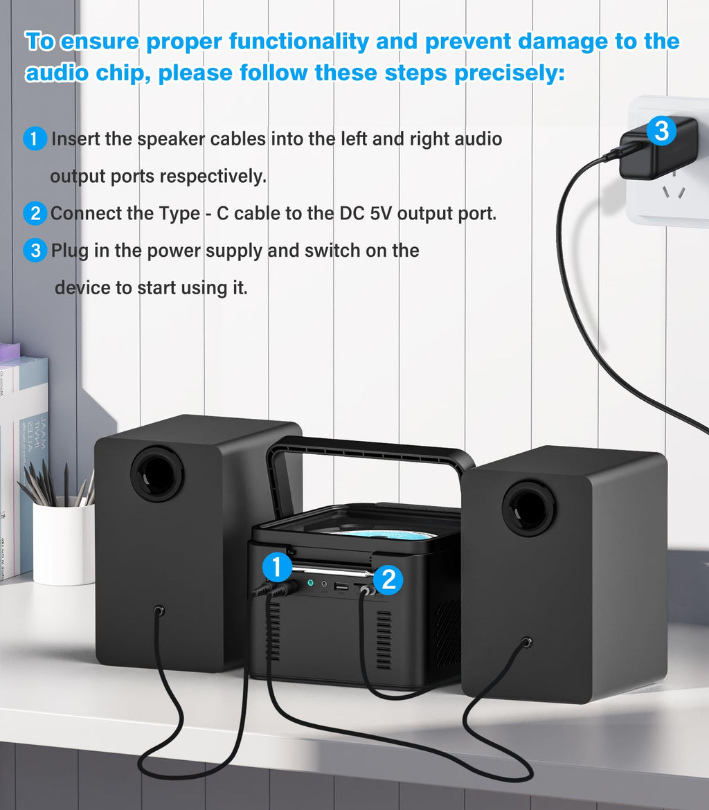 Home Stereo System with CD and Cassette Player V16537