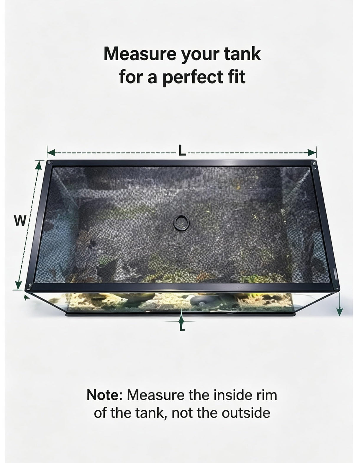 Aluminum Mesh Aquarium Lid for 10-20 Gallon Tanks X291344