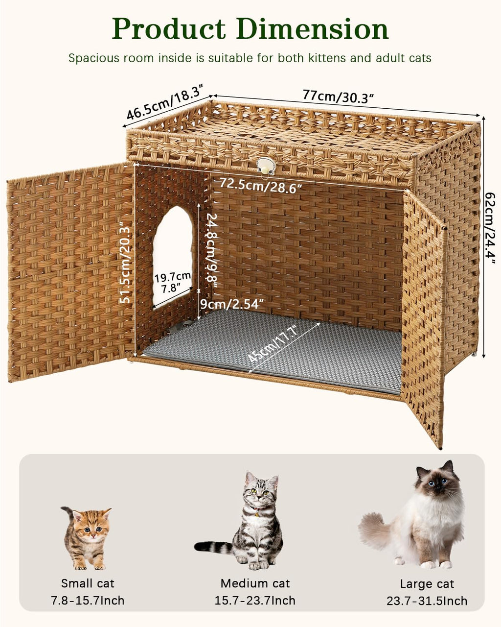 Cat Litter Box Enclosure S355507