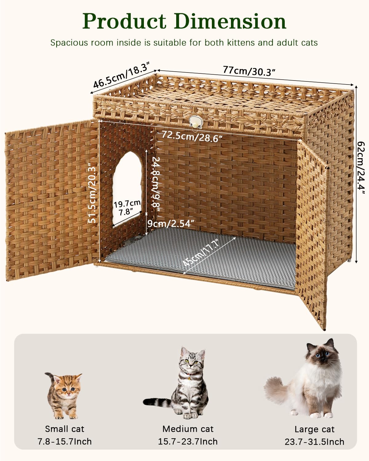 Cat Litter Box Enclosure S355507