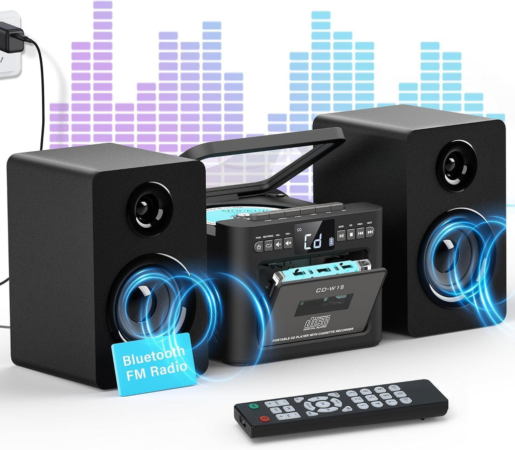 Home Stereo System with CD and Cassette Player V16537