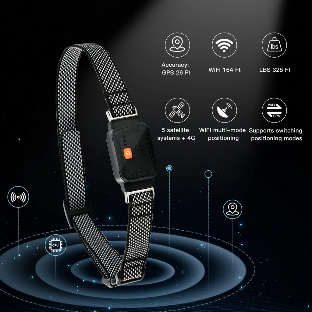 GPS Dog Collar & Pet Tracker Black U15186