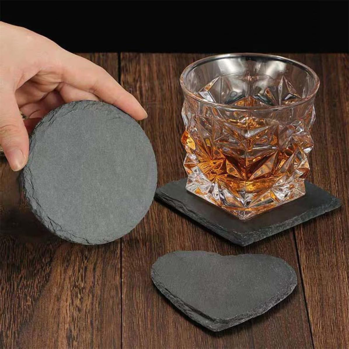 Natural Stone Drink Coasters Set D5799