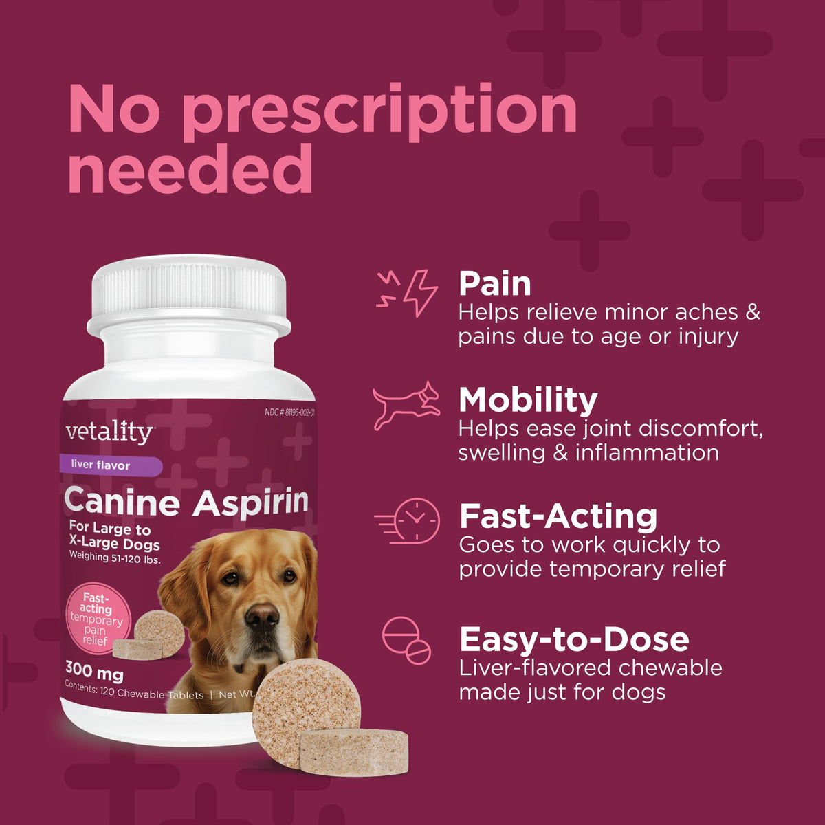 Canine Aspirin 120 ct D557727