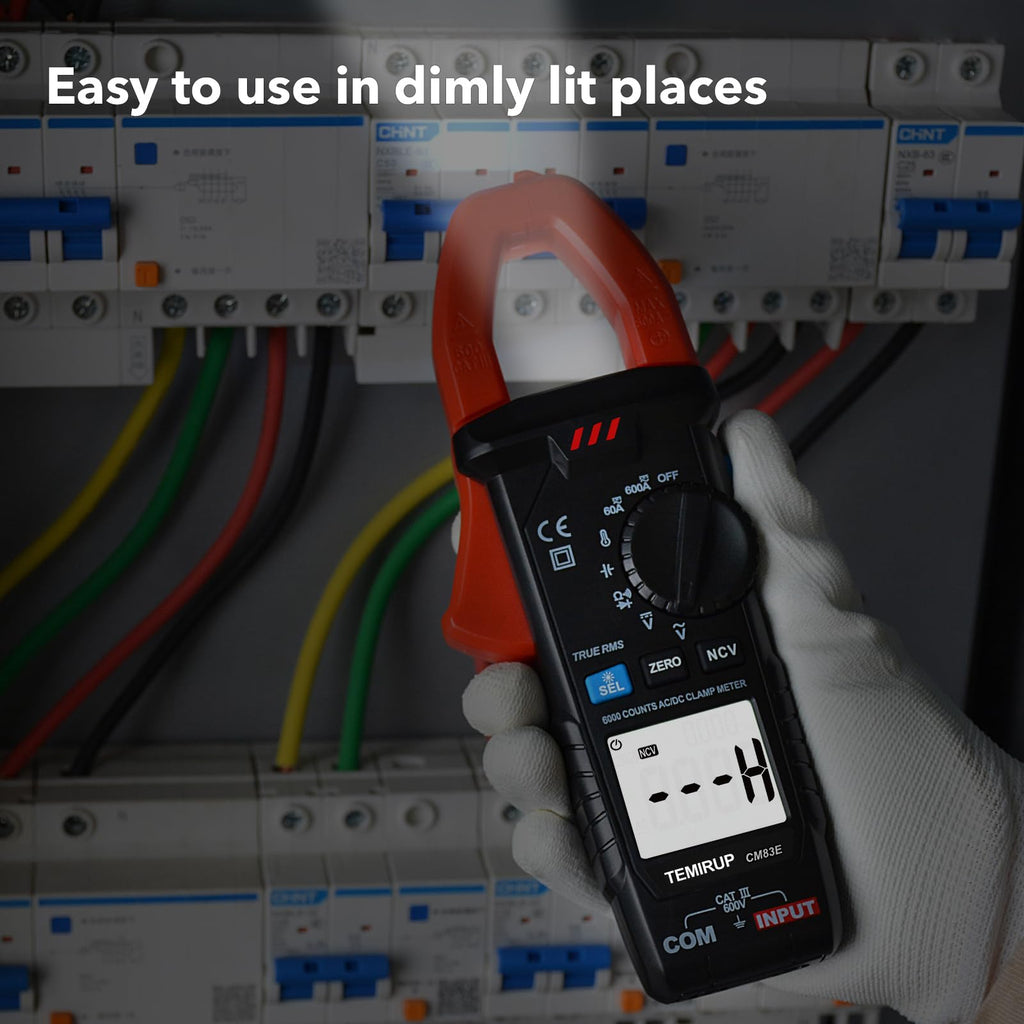 6000 Counts 600A TRMS Digital Clamp Meter D73946