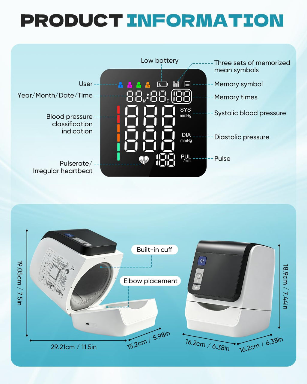 Blood Pressure Monitor Upper Arm N10501