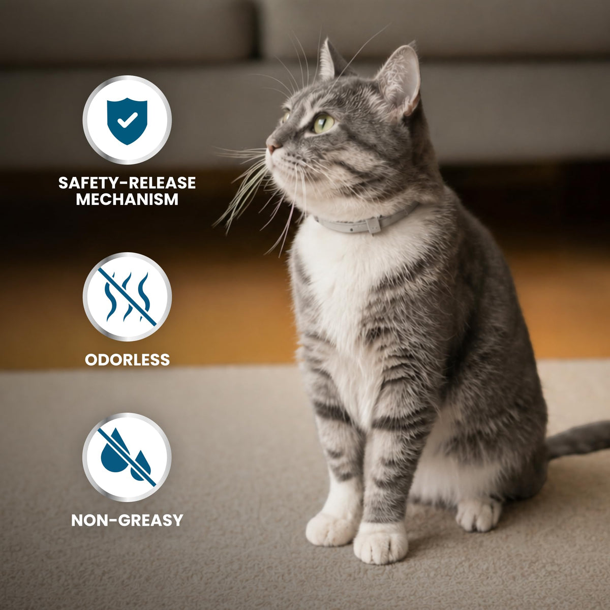 Flea & Tick Treatment & Prevention Collar for Cats X7825