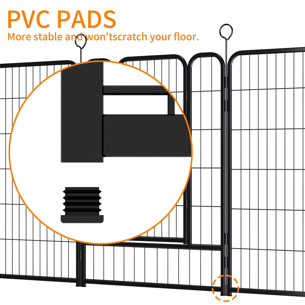 Heavy-Duty Iron Exercise-Pen System Portable Yard Camping Kennel Alternative F442