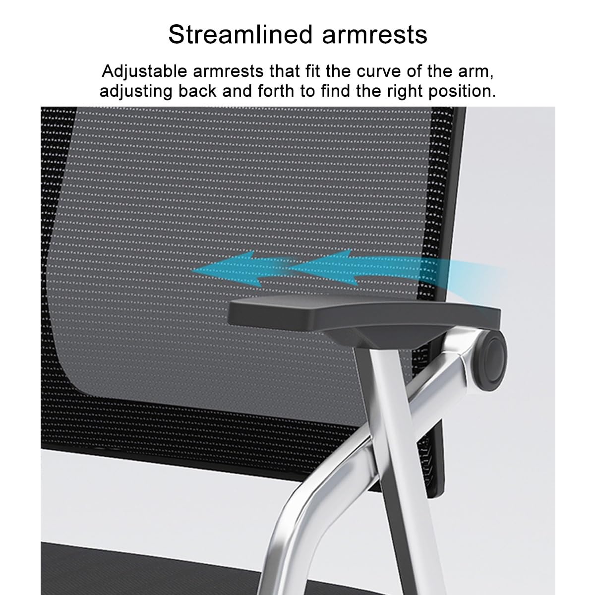 Mesh Guest Chair with Tablet Arm L276293