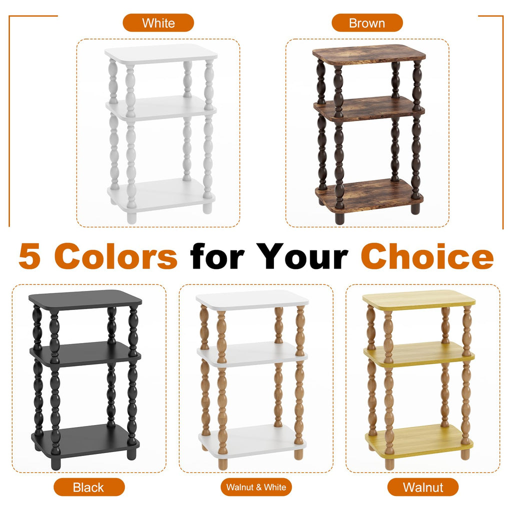 3-Tier Narrow End Table W8452