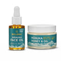 Manuka Honey Moisturizing Face Cream and Face Oil Bundle 1.7 oz I79989