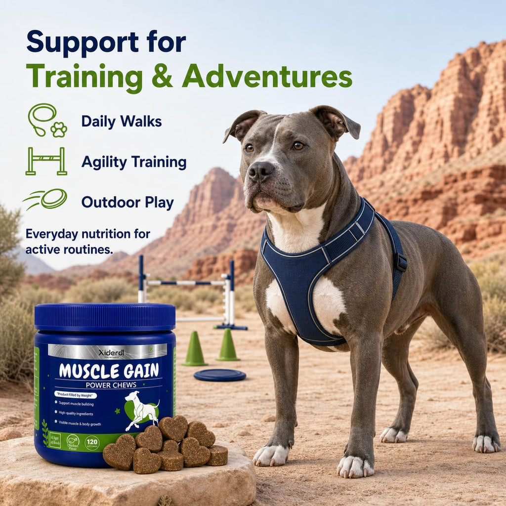 High Protein Muscle Support Soft Chews for Dogs, 120 Count U695944