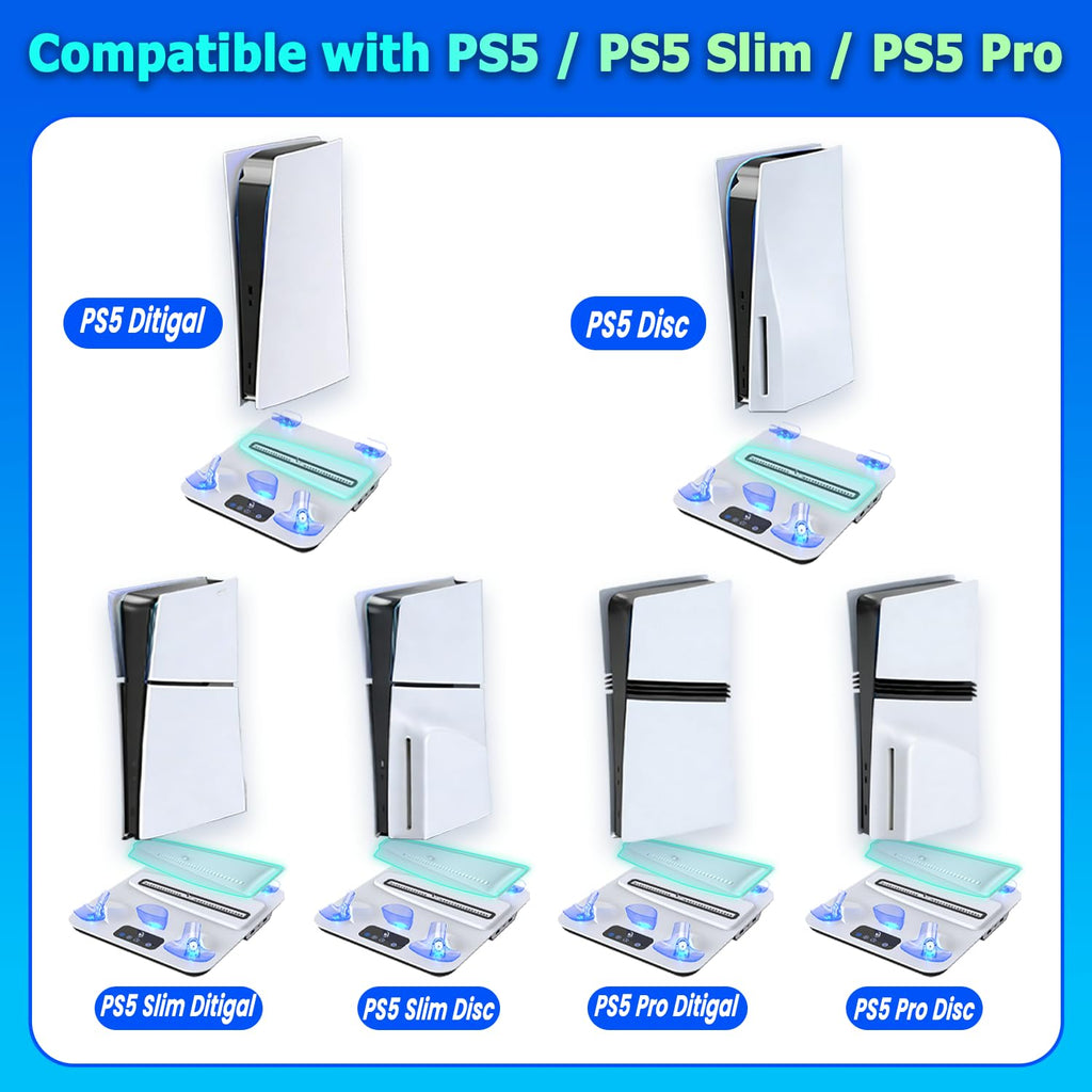 PS5 Cooling Station with Controller & PS VR2 Charger X753201