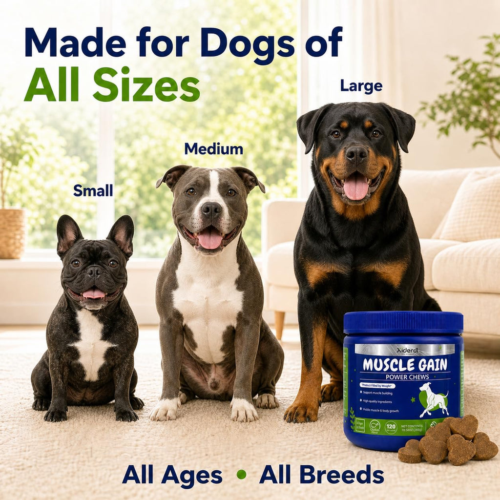 High Protein Muscle Support Soft Chews for Dogs, 120 Count U695944