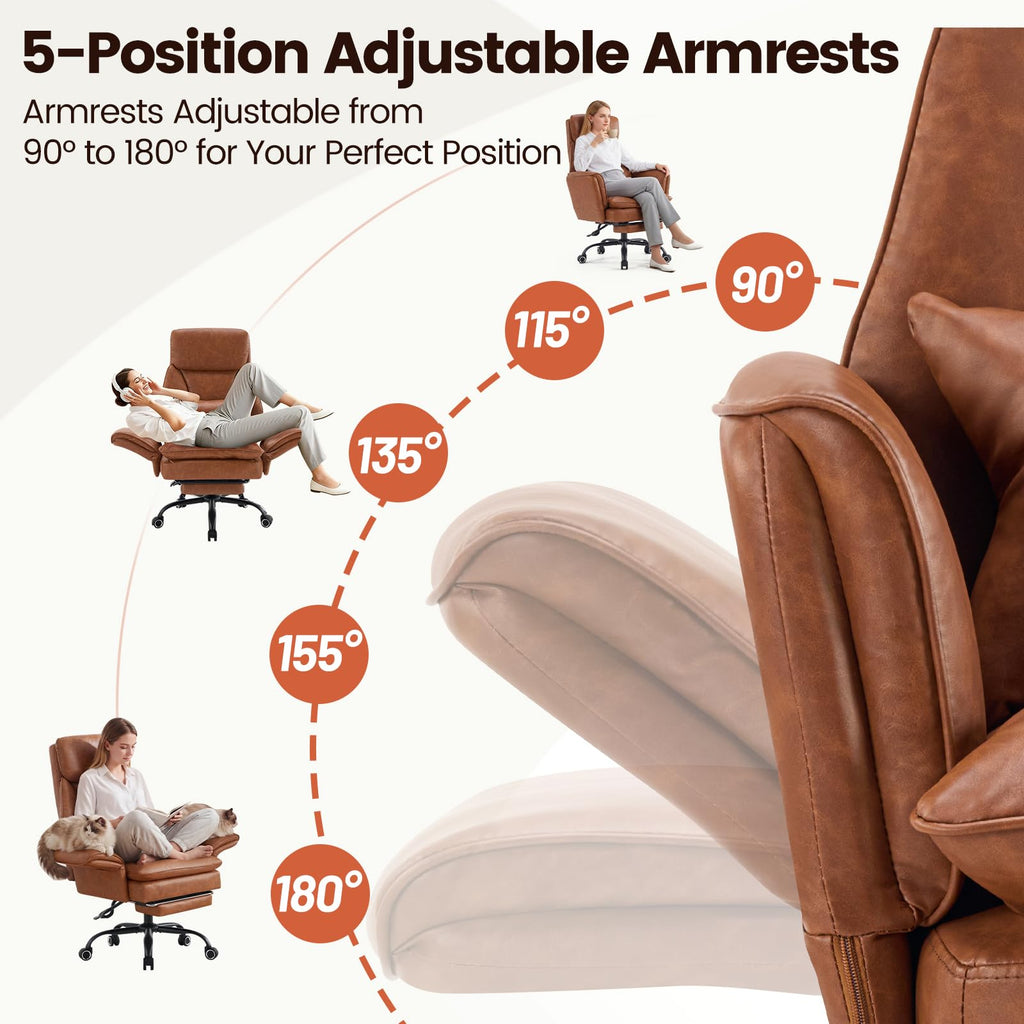 Big and Tall Ergonomic Office Chair with Footrest F172251
