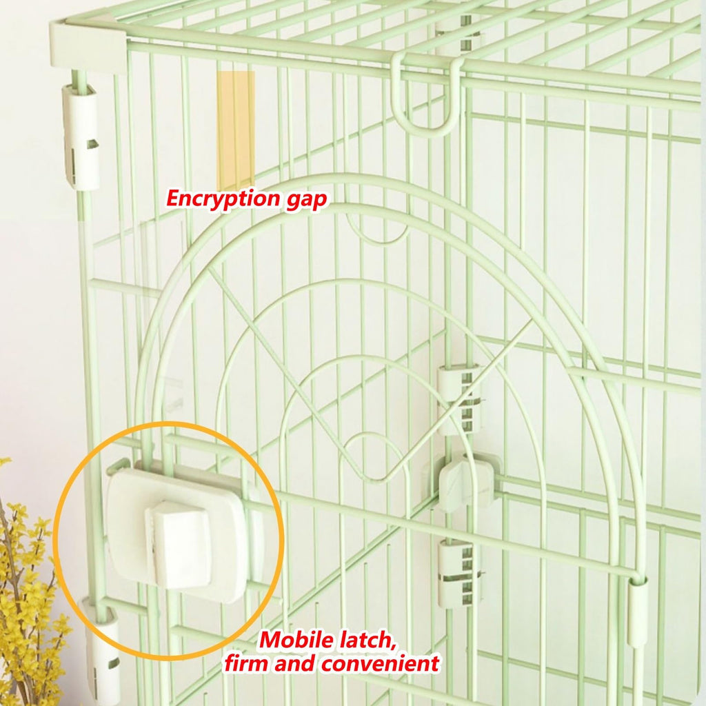 3/4-Tier Wire Cat Cage Playpen Kennel with Hammock L763