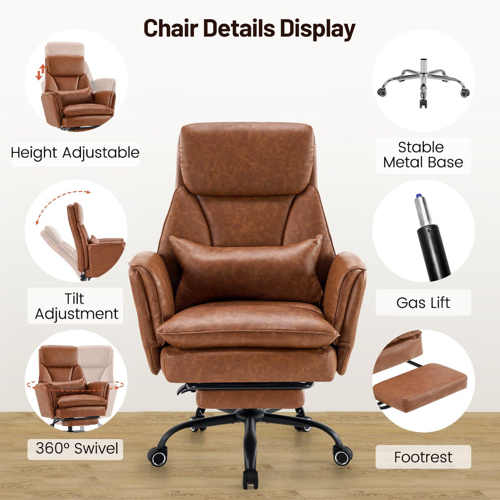 Big and Tall Ergonomic Office Chair with Footrest F172251