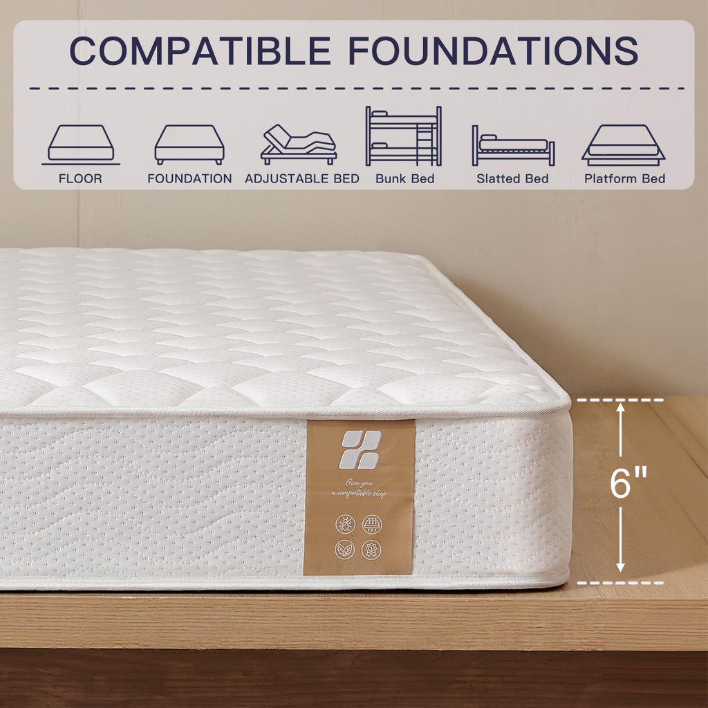 6 Inch Twin Mattress with Bonnell Spring U459