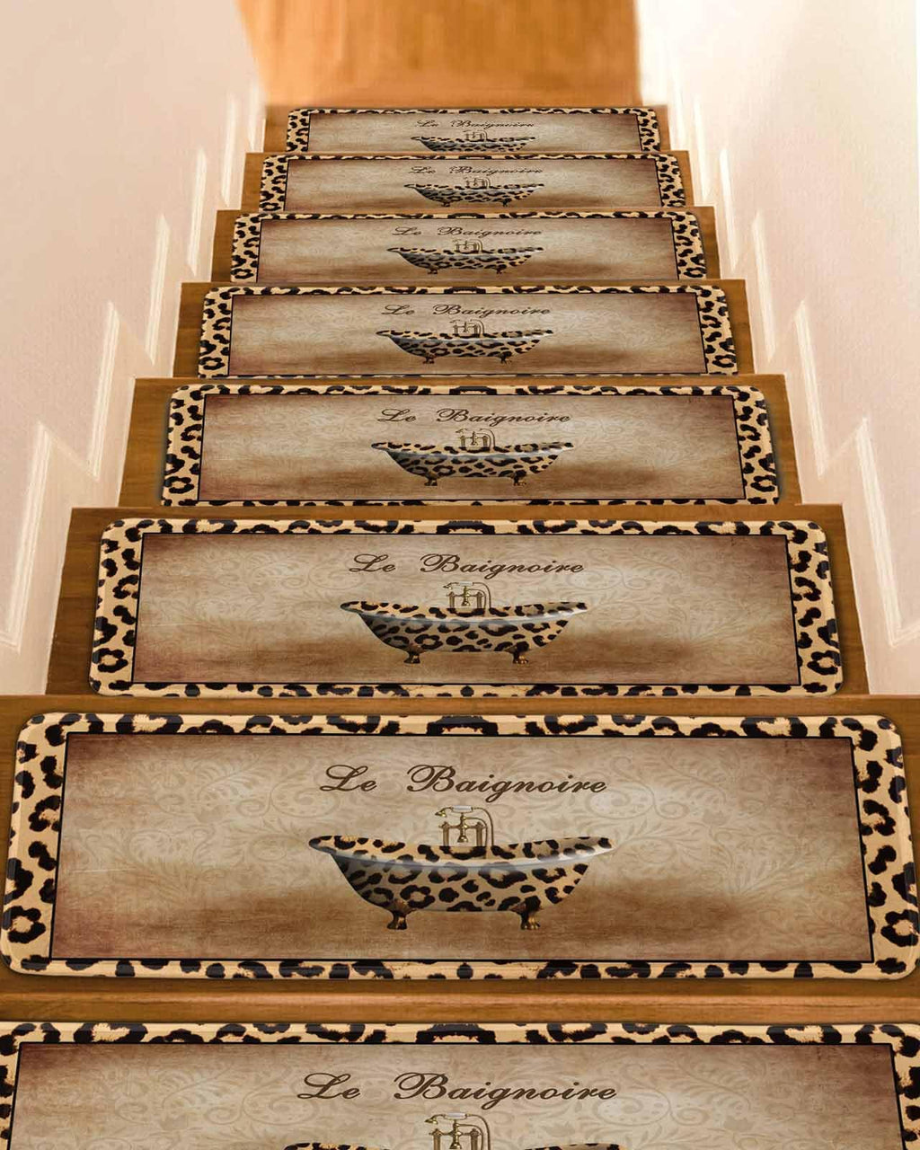 Abstract Art Non Slip Stair Treads 8x30 Inch 4PCS B238046