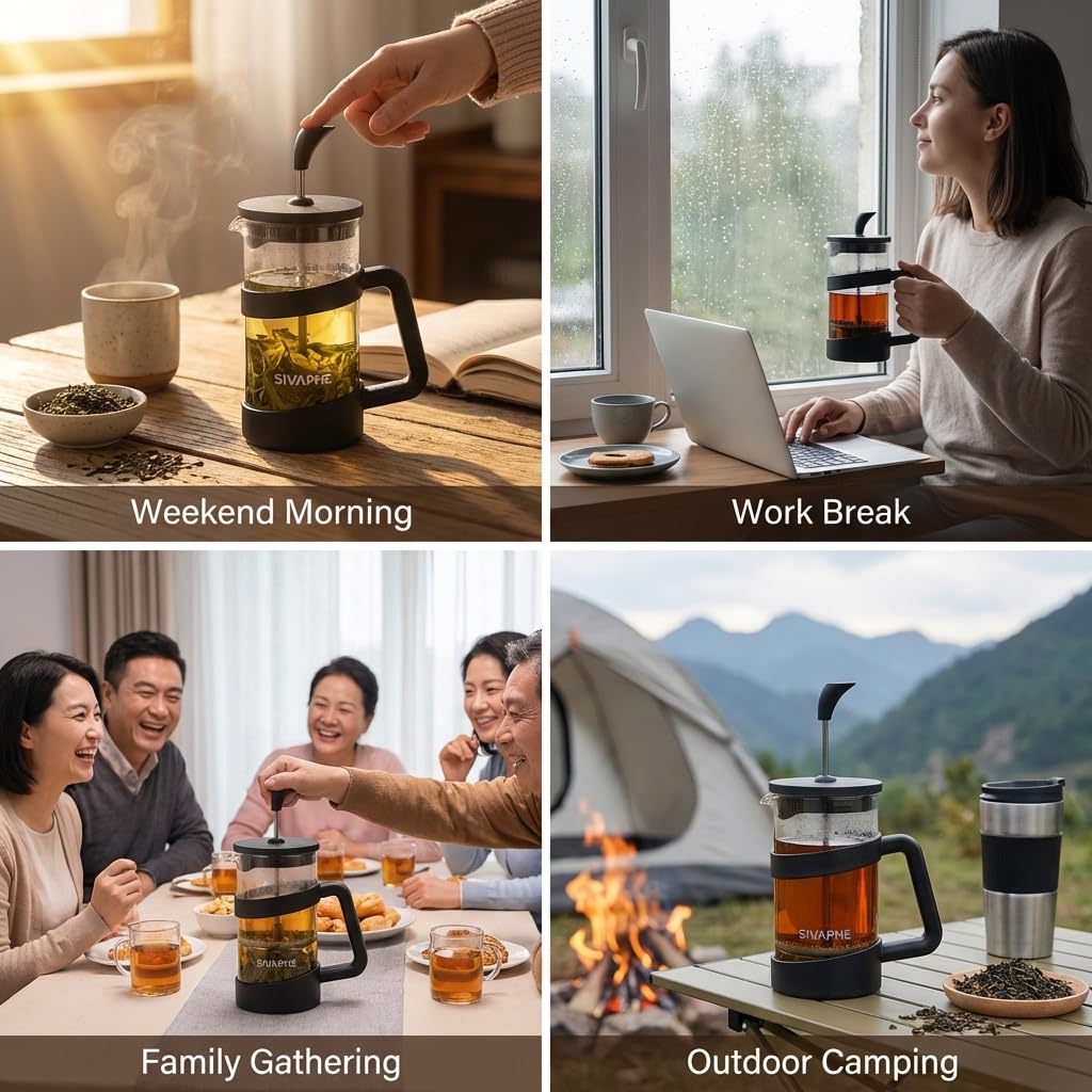 Small 12oz French Press Coffee Maker I5327