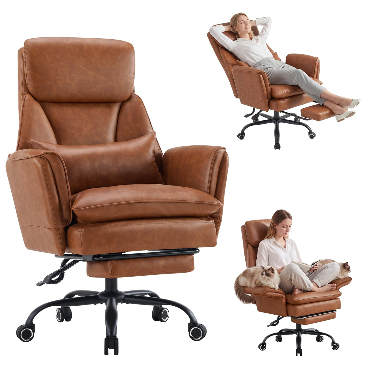 Big and Tall Ergonomic Office Chair with Footrest F172251