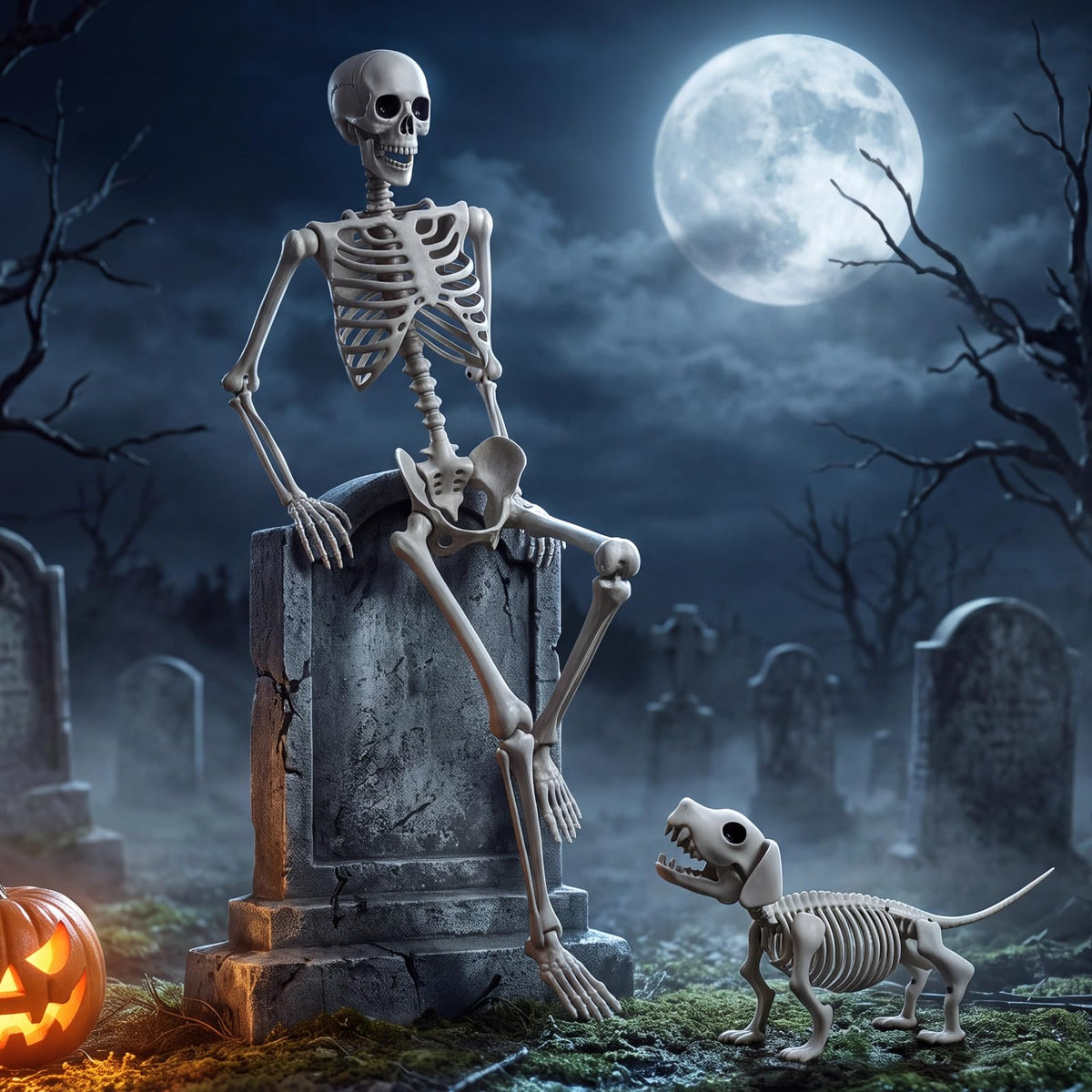 5.4FT Posable Skeleton O8919