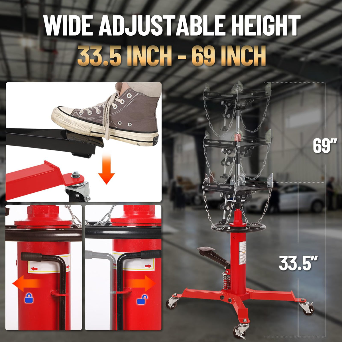 Transmission Jack 1322 lbs S11080