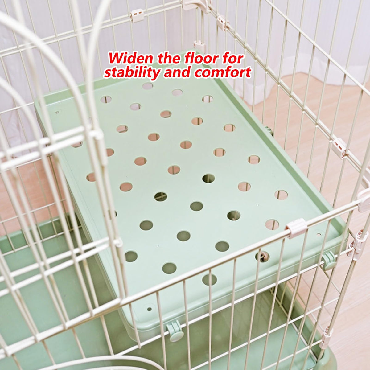 3/4-Tier Wire Cat Cage Playpen Kennel with Hammock L763
