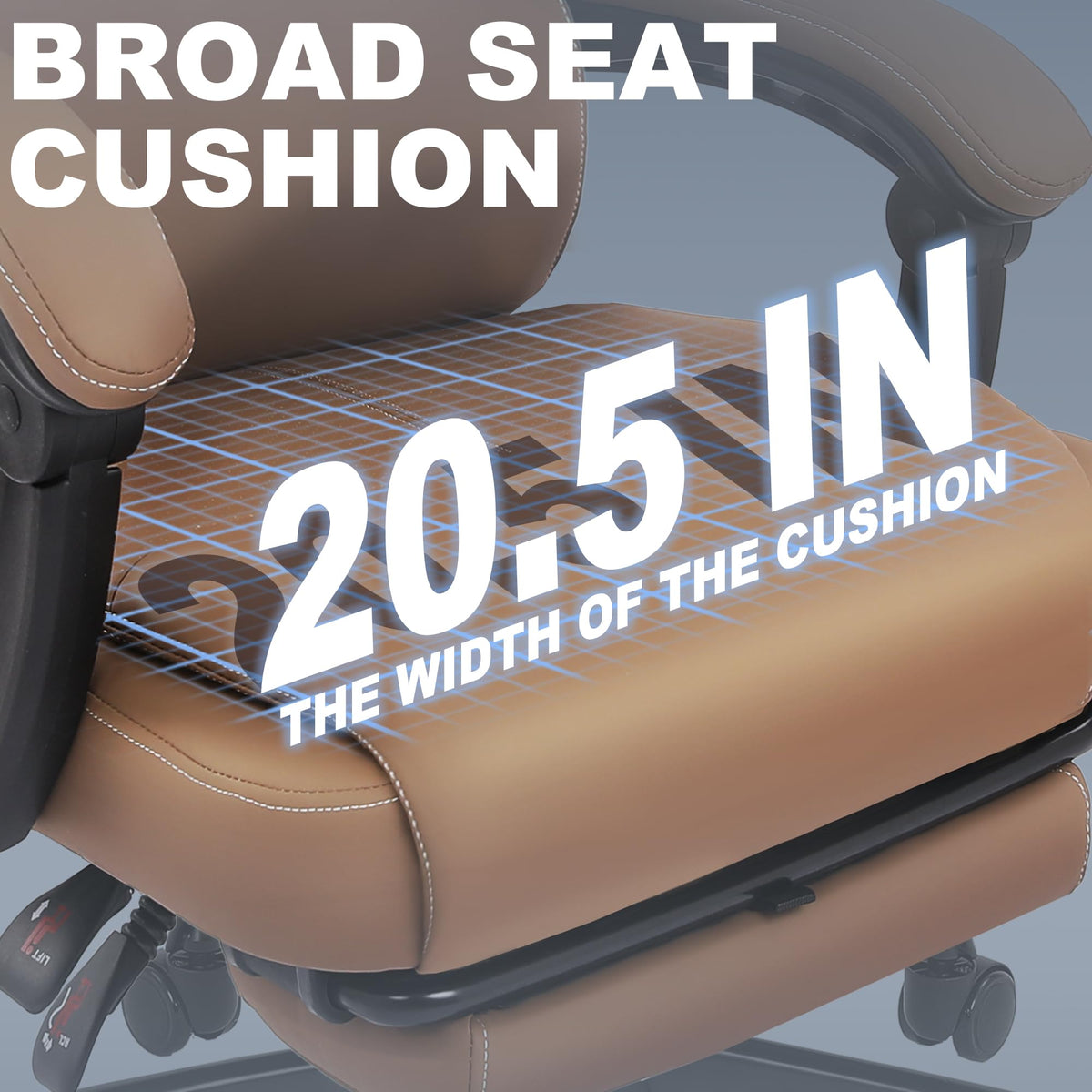 Big and Tall High Back Office Chair with Footrest I40124