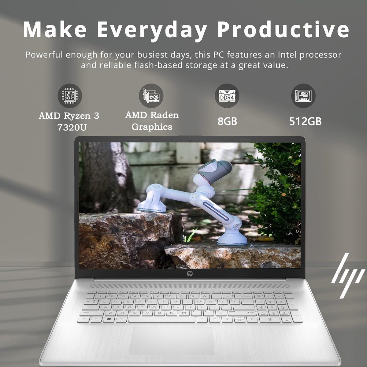 17.3 Inch Touchscreen Laptop, AMD Ryzen 3, 8GB DDR5 RAM, 512GB SSD X328249