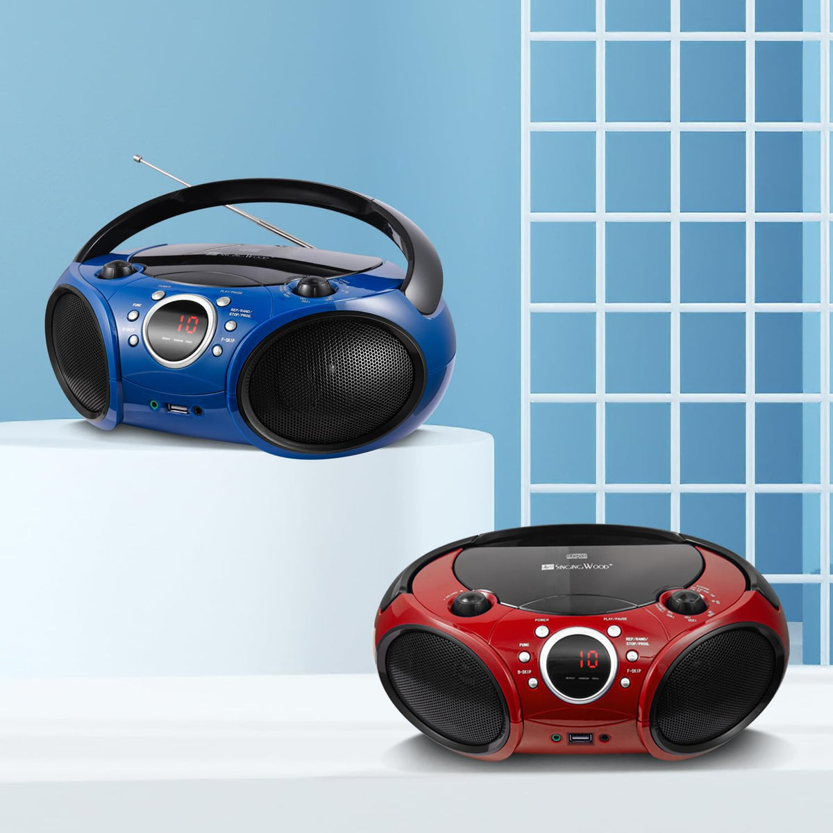 Portable CD Player Boombox Q669