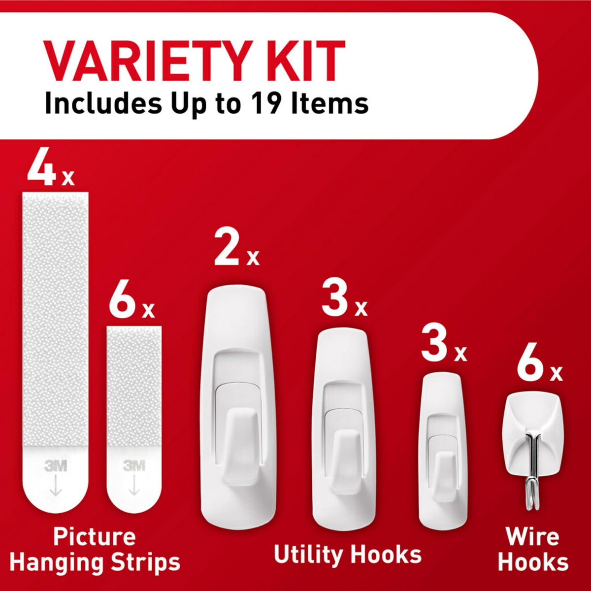 Picture Hanging Strips, Wire Hooks and Utility Hooks Kit L69930