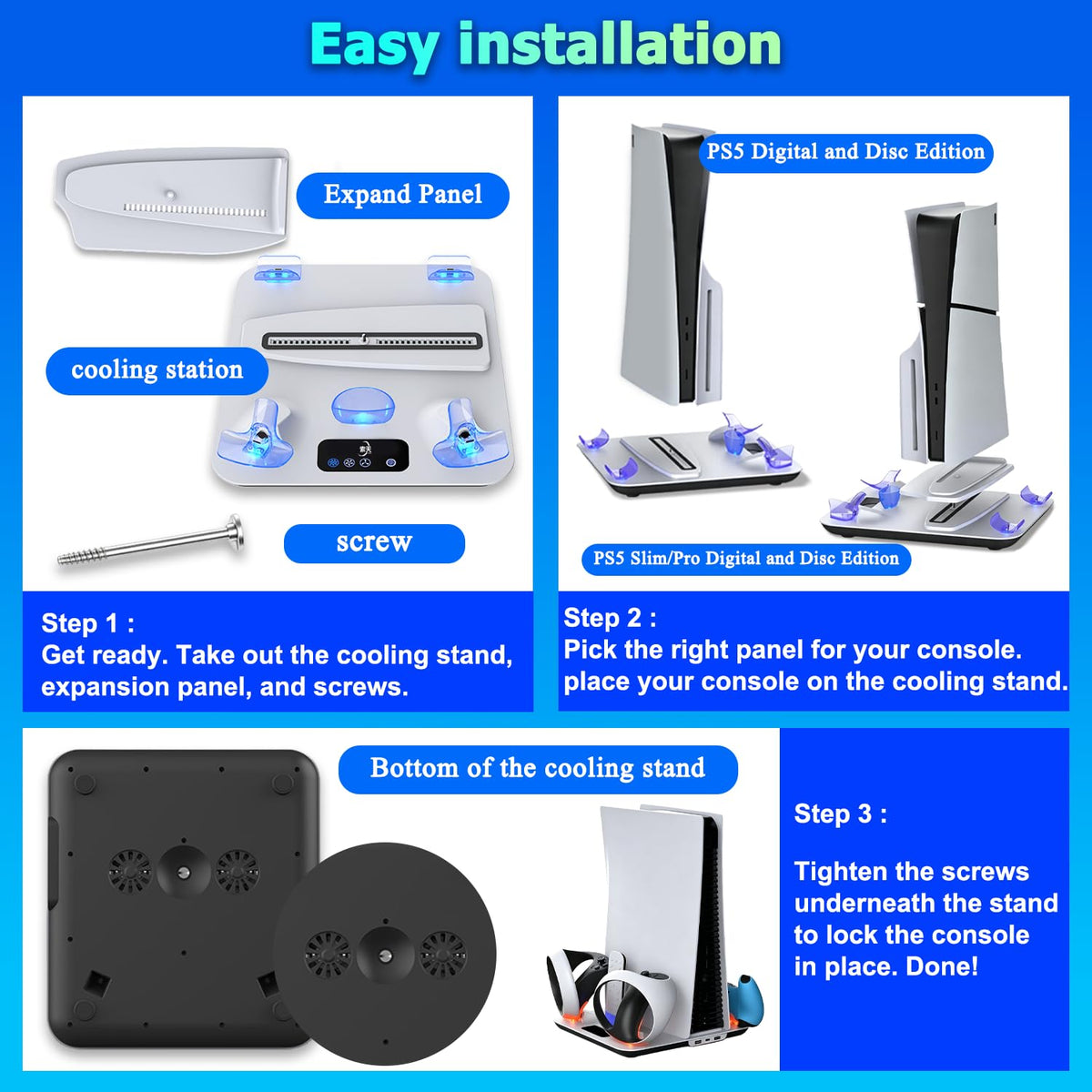 PS5 Cooling Station with Controller & PS VR2 Charger X753201