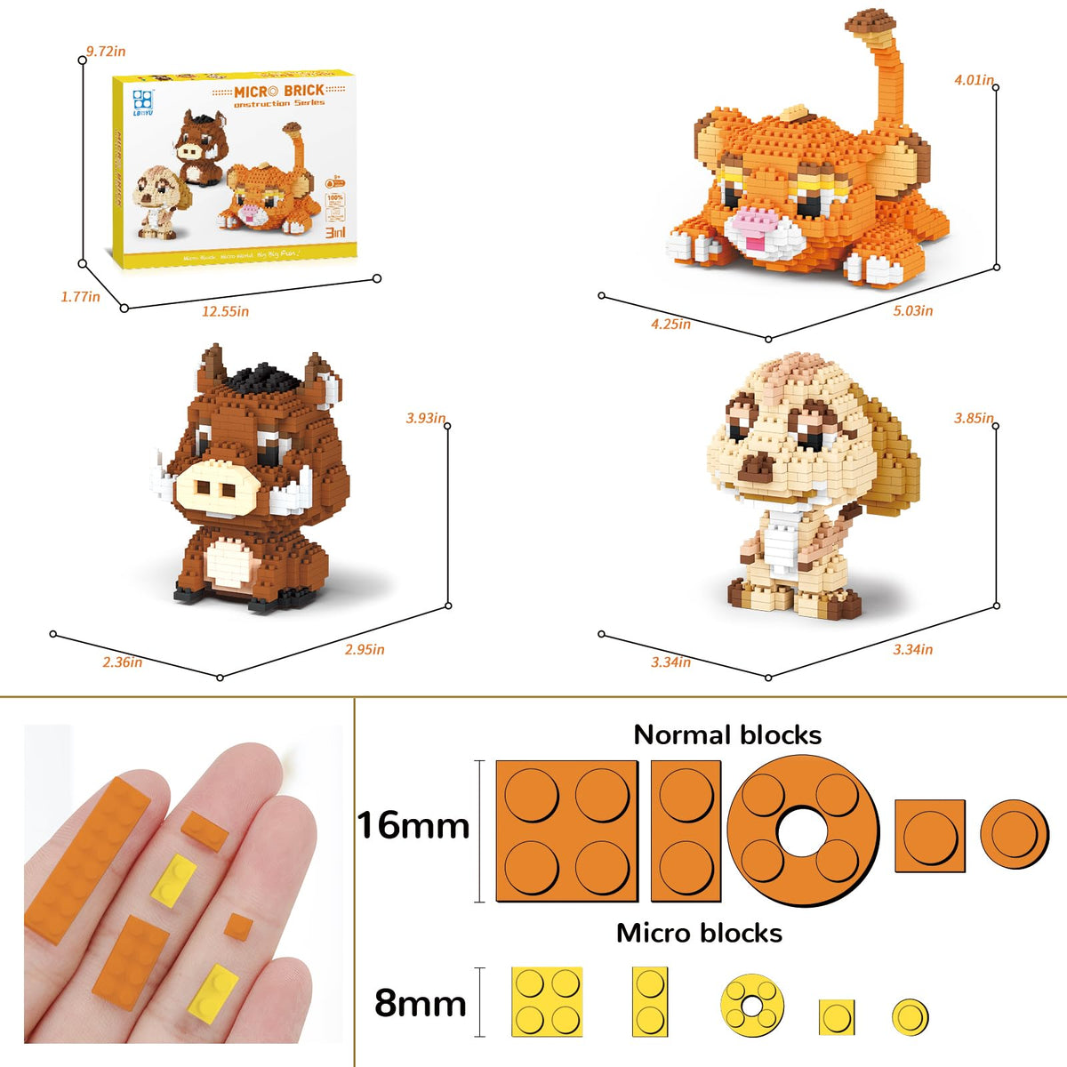1856 PCS Mini Building Blocks Set O163076