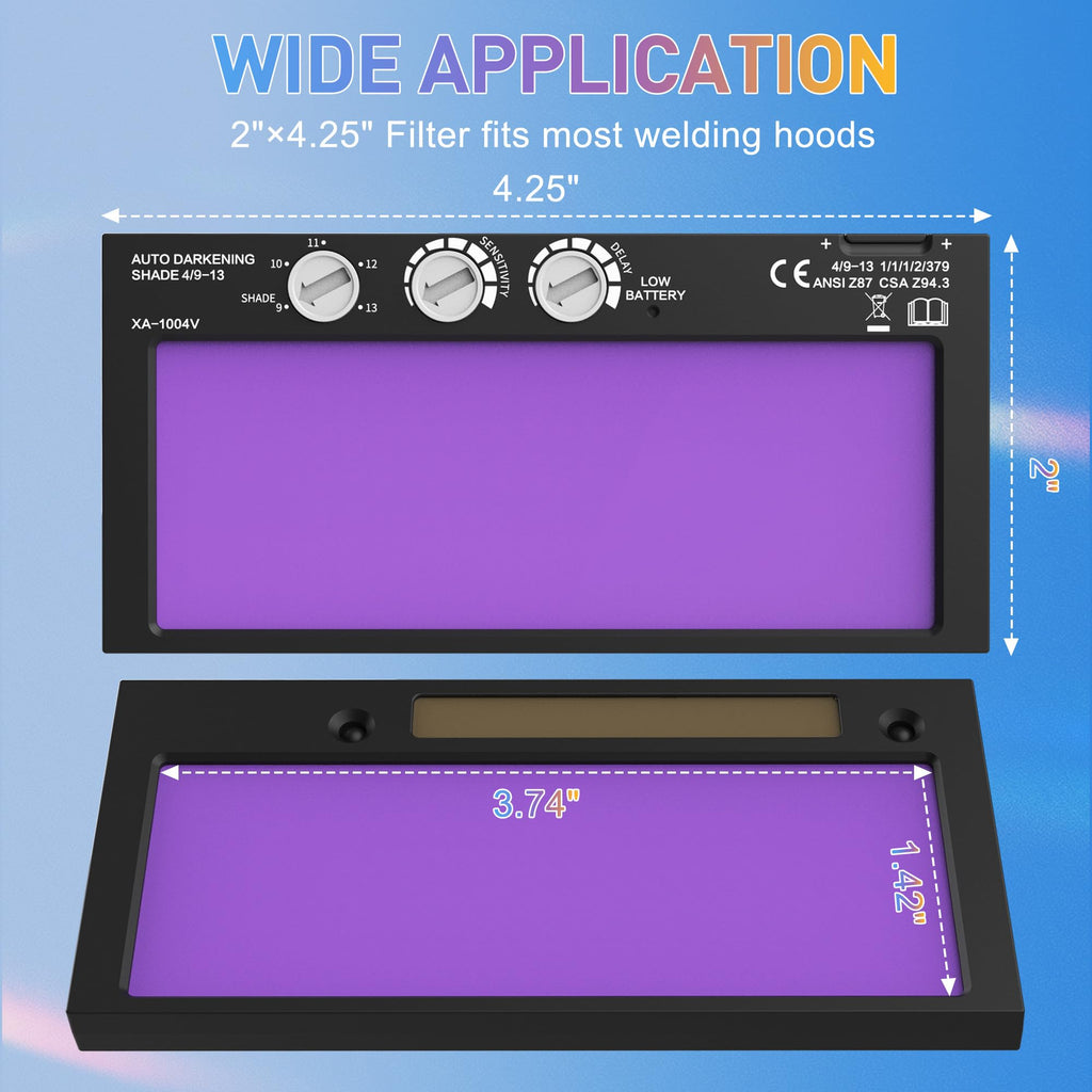 Auto Darkening Welding Lens Variable Shade 4/9-13 M67922