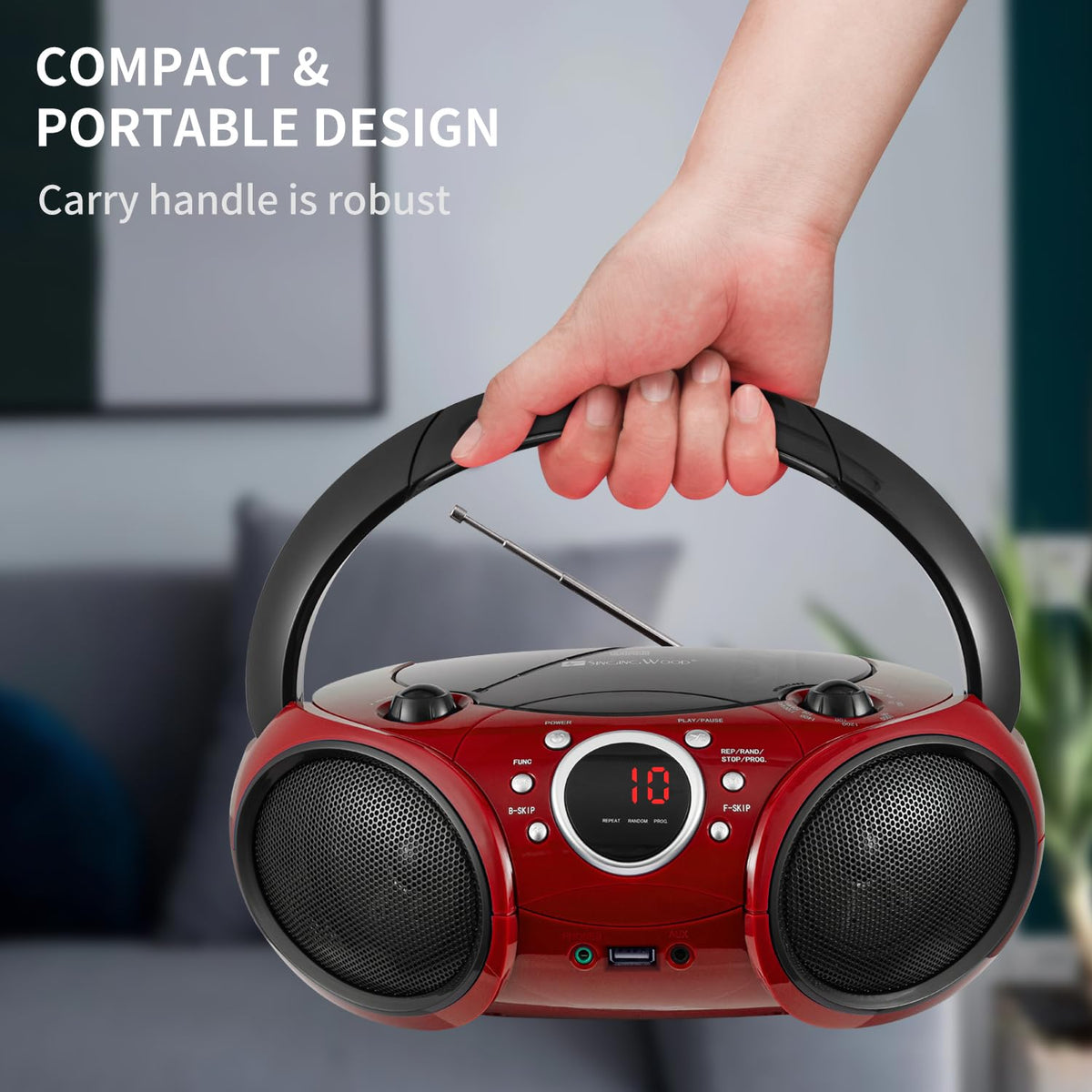 Portable CD Player Boombox Q669