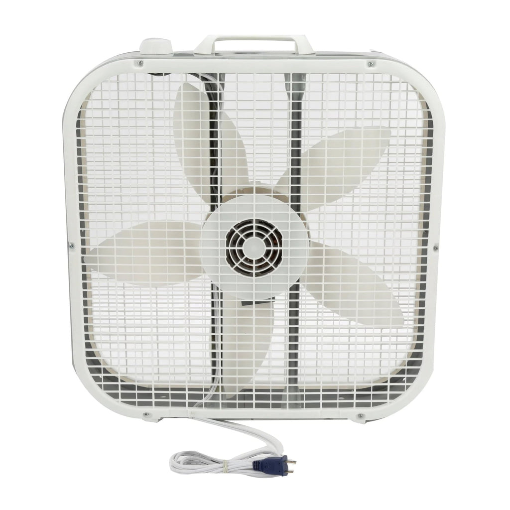 20 Inch White Box Fan 3 Speed X556