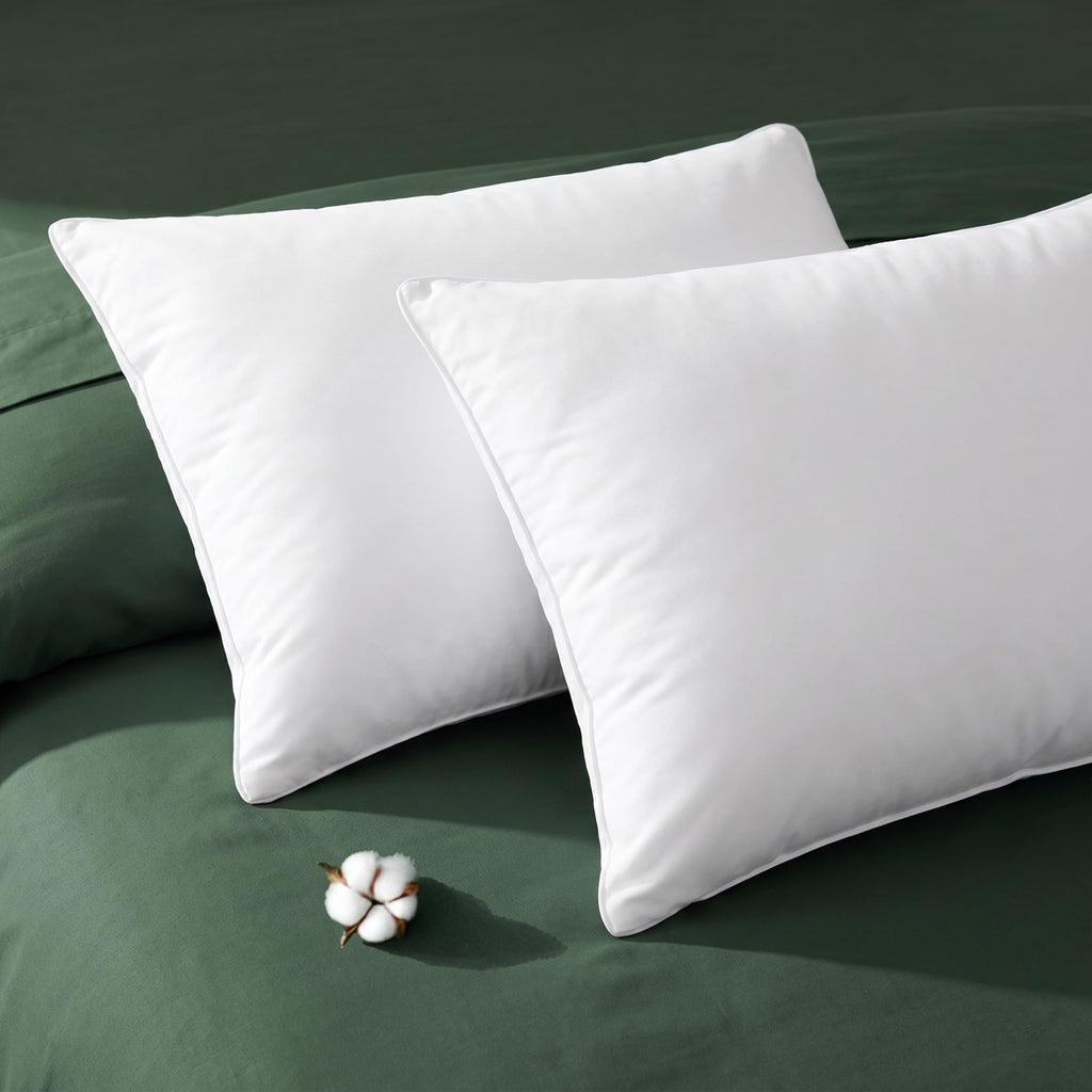 King Size Cotton Bed Pillows Set of 2 B778600