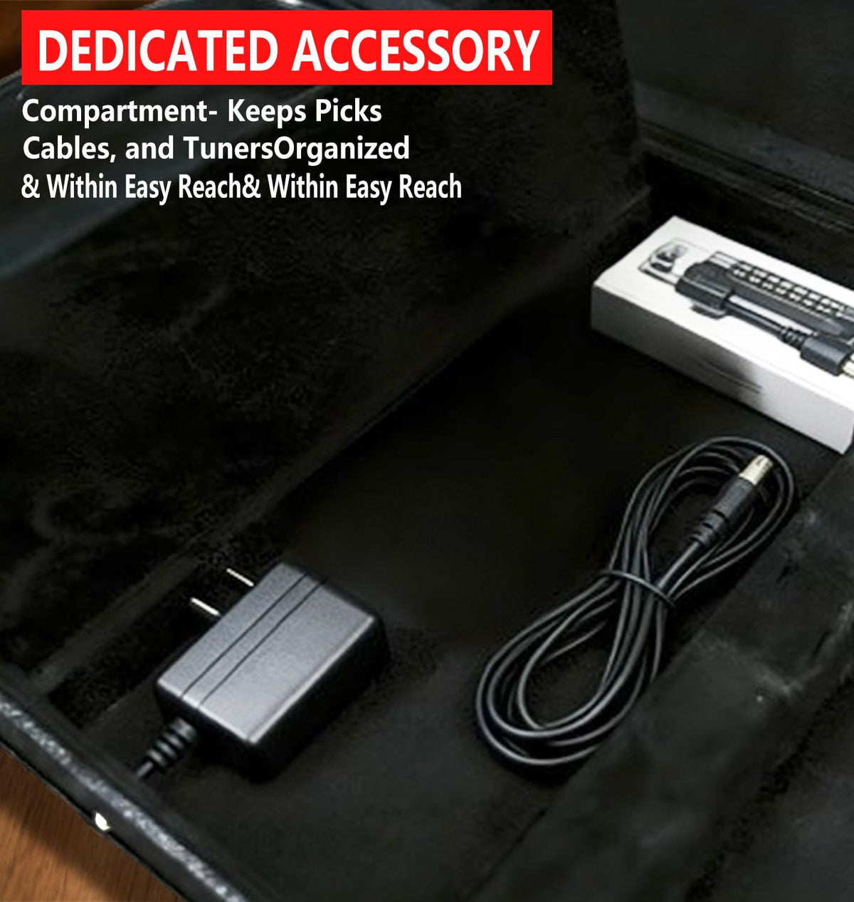 39 Inch Wooden Hard Shell Electric Guitar Case with Lock Latch D233