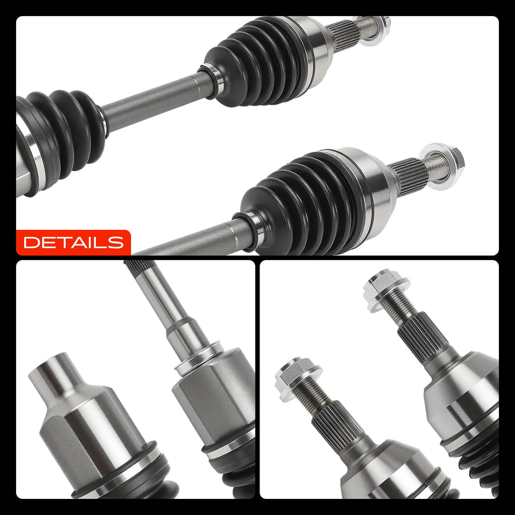 Set of 2 Front CV Axle Shaft Assembly C157
