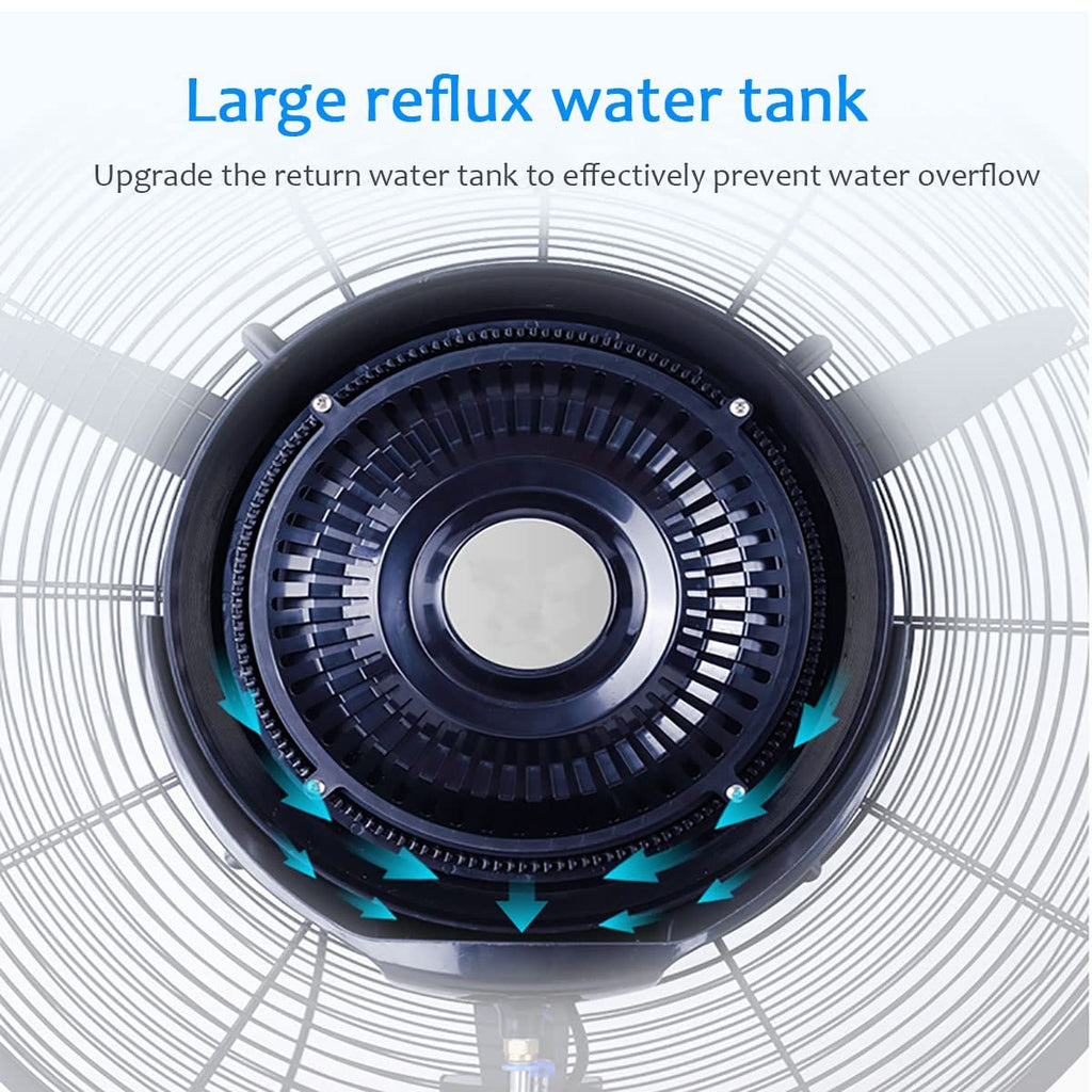 20 Inch High Velocity Metal Floor Fan with 3 Speed Settings D49045