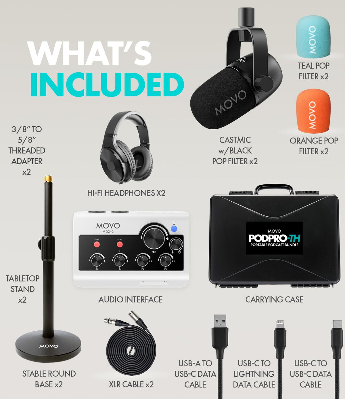 Portable Podcast Equipment Bundle U255989