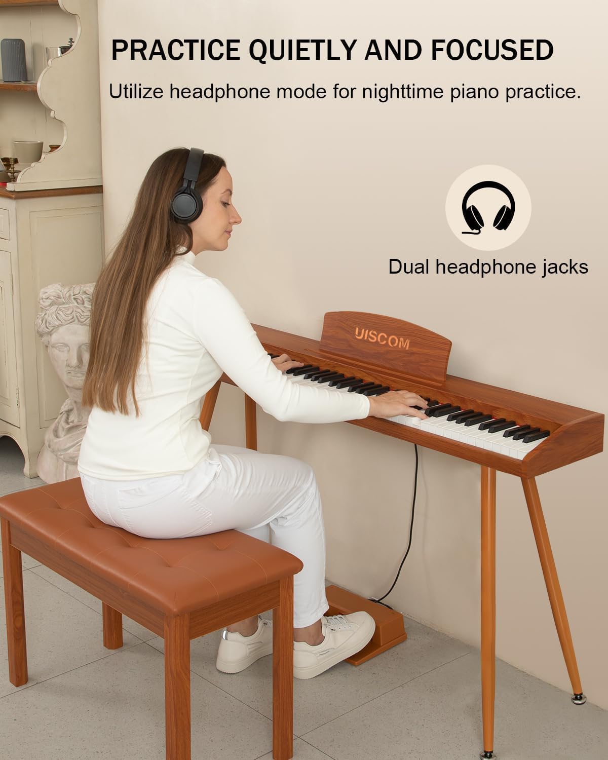 88 Key Semi-Weighted Digital Piano Keyboard L731659