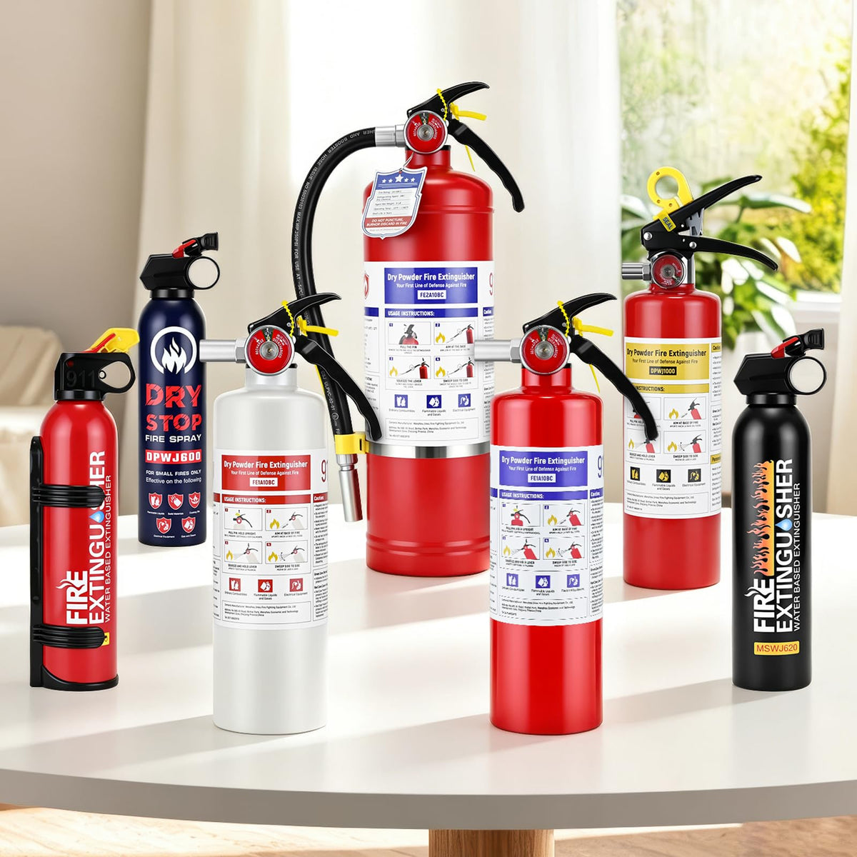 2 Pack 2.5LB ABC Dry Powder Fire Extinguisher V35733