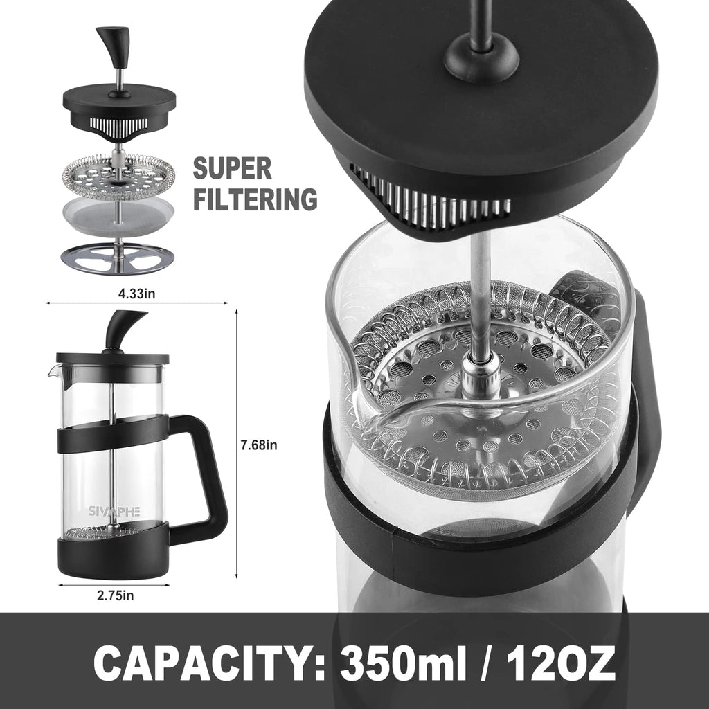 Small 12oz French Press Coffee Maker I5327