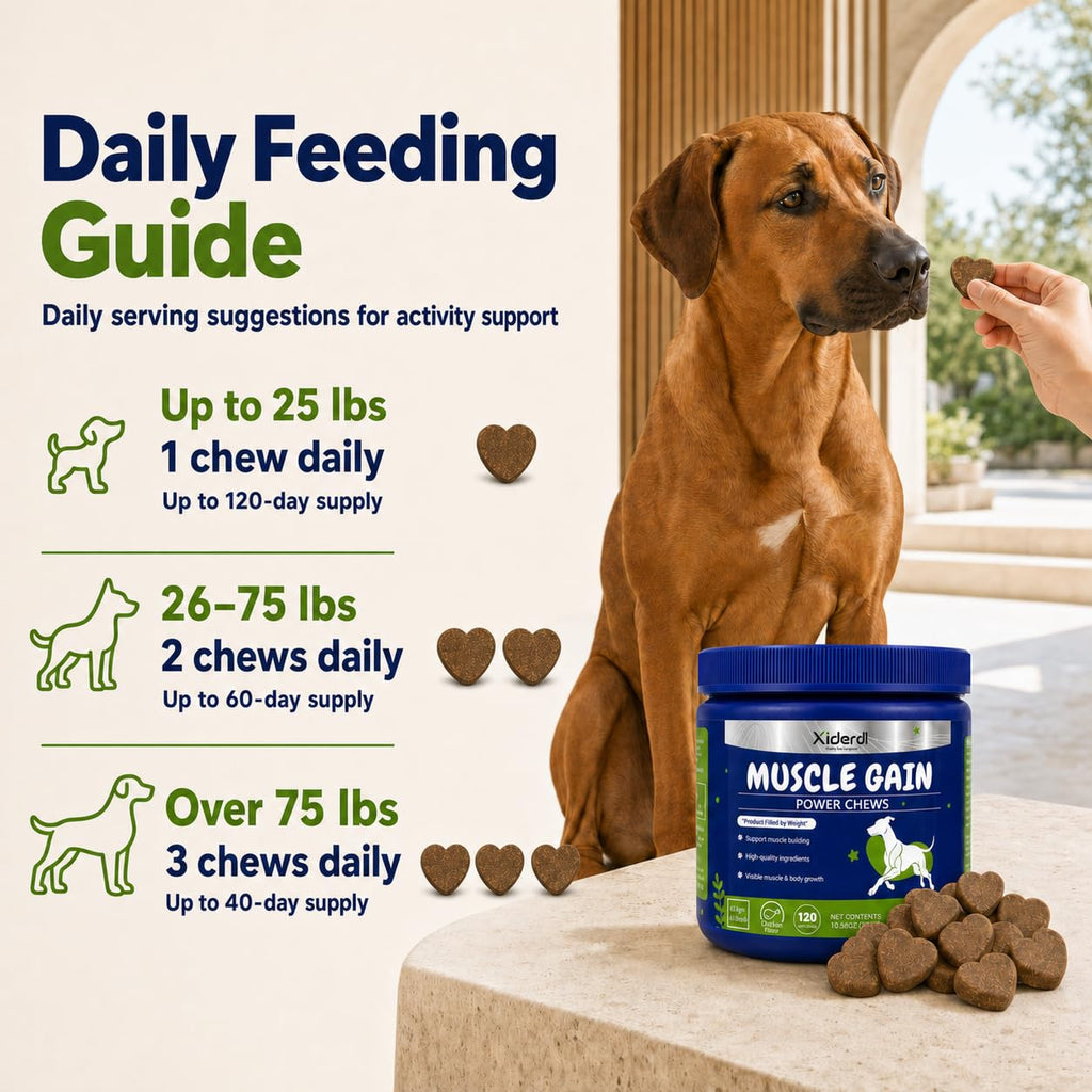 High Protein Muscle Support Soft Chews for Dogs, 120 Count U695944